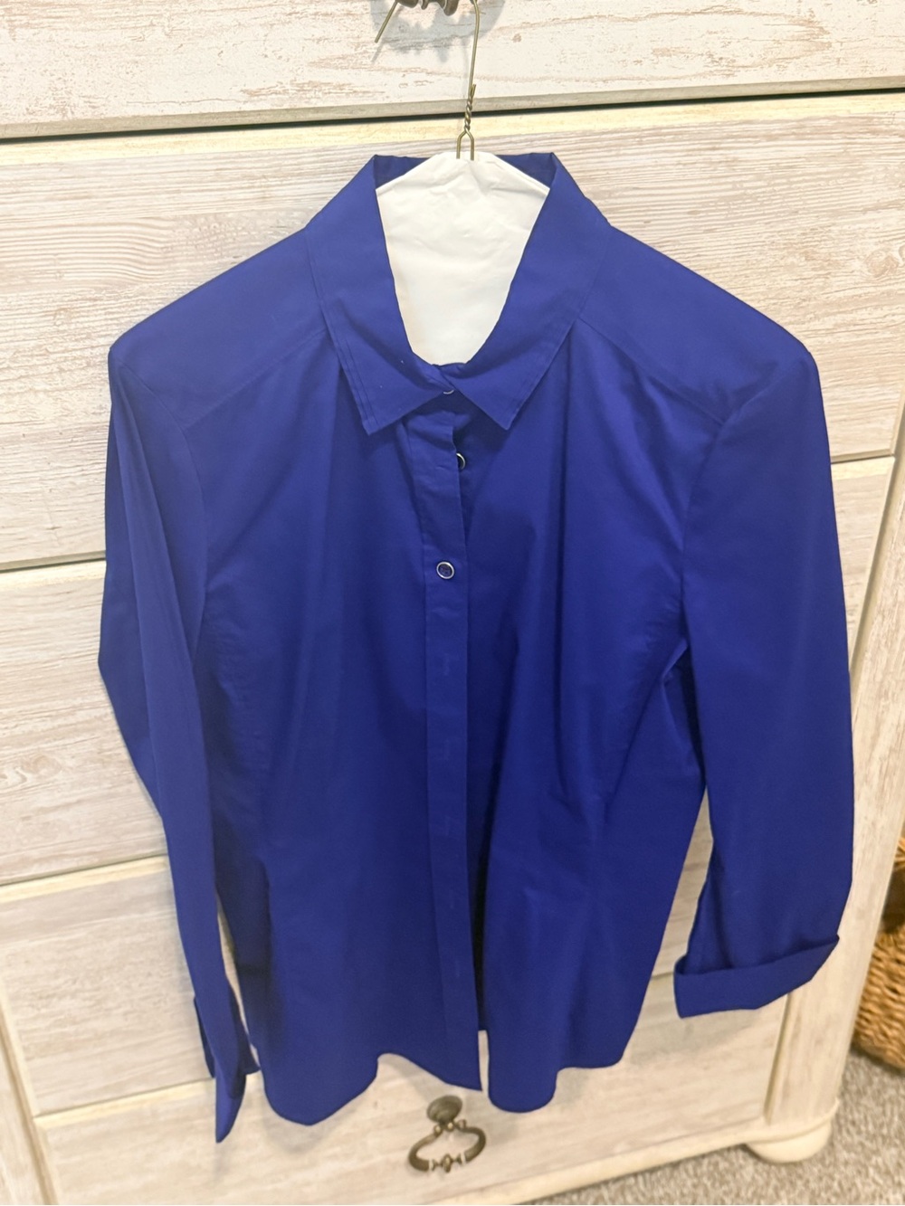 Royal Blue Button-Up Shirt